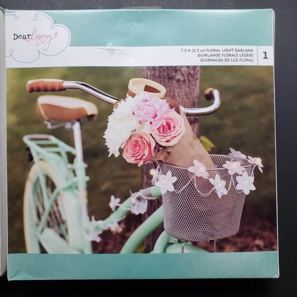 Dear Lizzy+American Crafts Floral Light Garland. 2 packs.